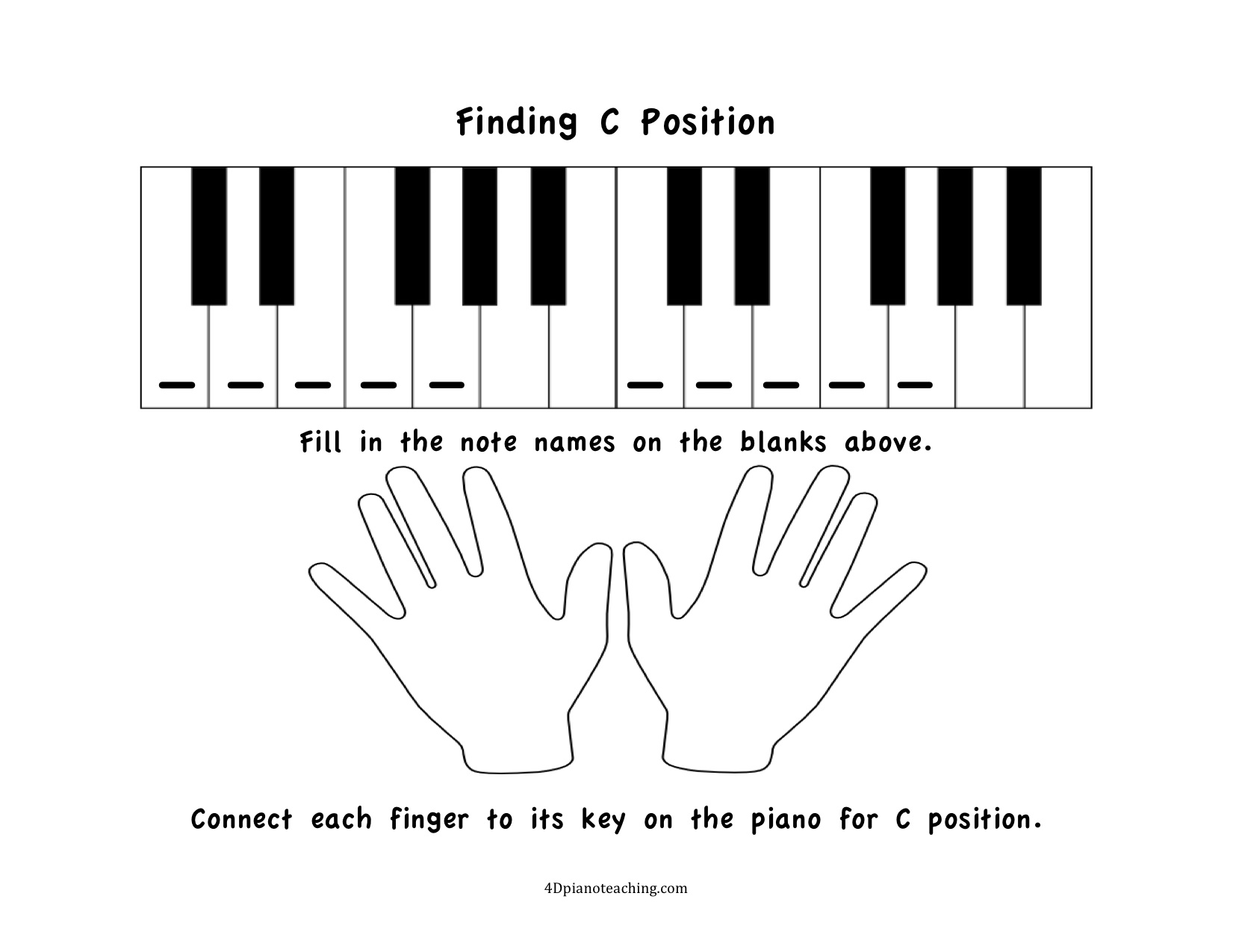 Free Printable Piano Worksheets For Beginners
