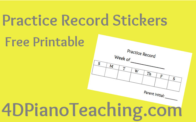 practice record stickers