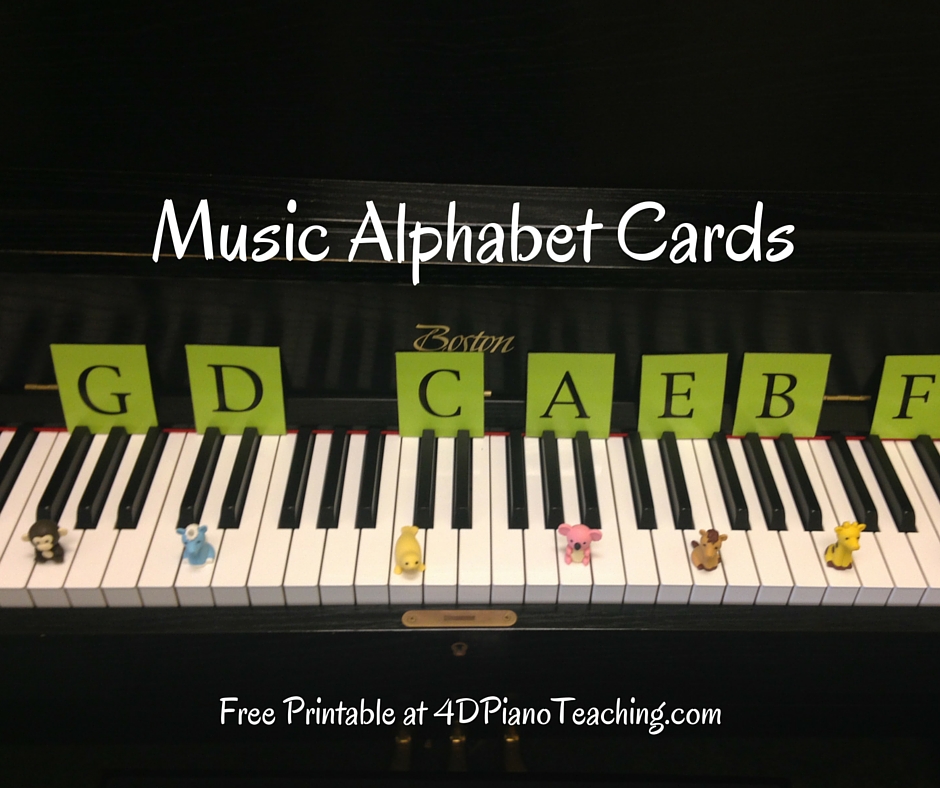 Music Alphabet Cards – Free Printable