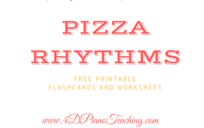 Pizza Rhythms – Free printable flashcards and worksheet