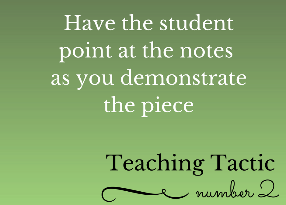 Tuesday Teaching Tactic #2