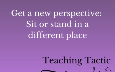 Tuesday Teaching Tactic #6