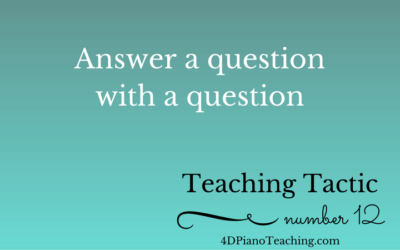 Tuesday Teaching Tactic #12