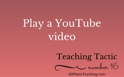 Tuesday Teaching Tactic #16