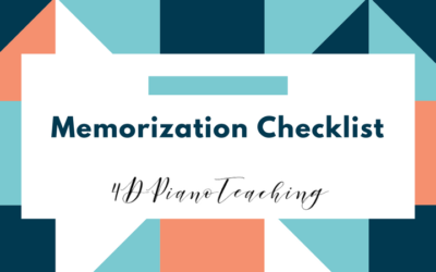 Memorization Checklist
