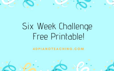 6 Week Challenge – Free Printable